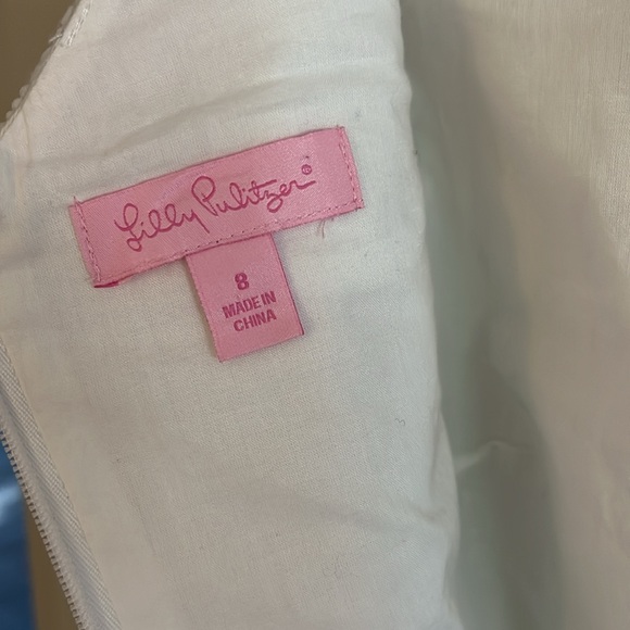Lily Pulitzer Cotton Dress Embroidery and Subtle Beading. - Picture 7 of 7